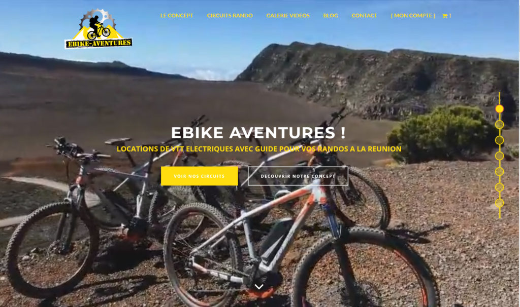 Ebike Aventures | Site de Location | Création