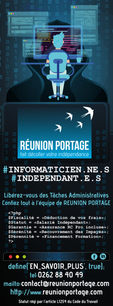 Réunion Portage | Visuel Pub | Conception PAO