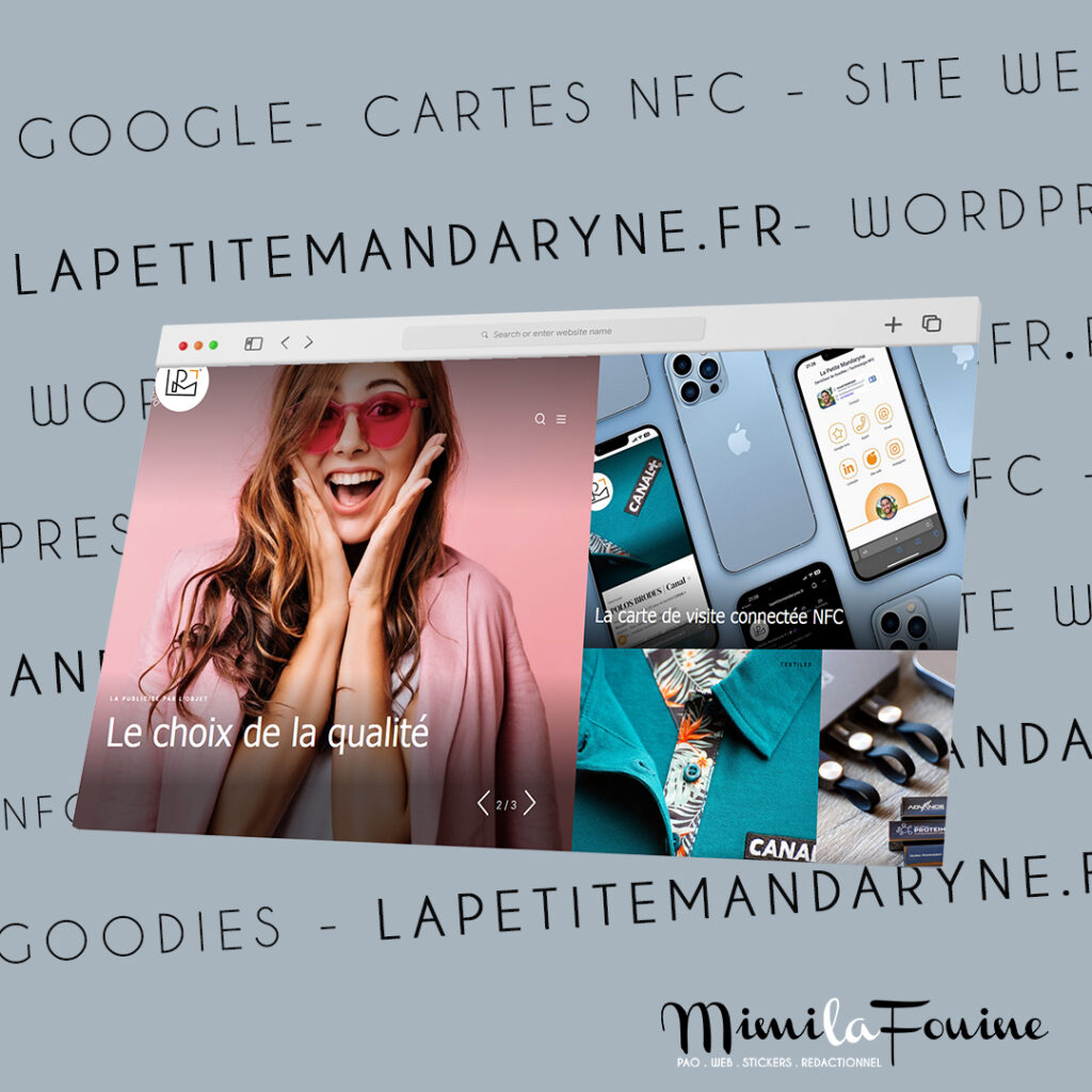 La Petite Mandaryne | Site Web | Création